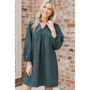 Above And Beyond Olive Shift Dress
