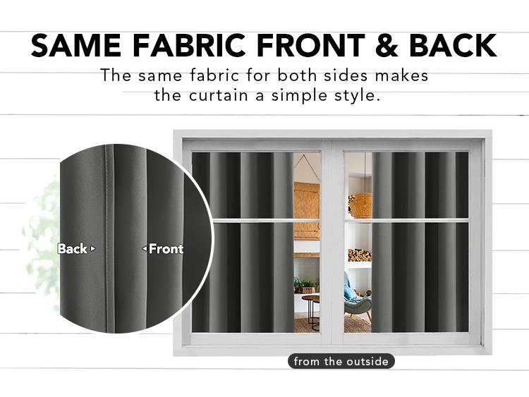 Blackout Curtains 2 panels, Deconovo Solid Thermal Insulated Grommet Blackout Curtains/Drapes for Bedroom and Living Room
