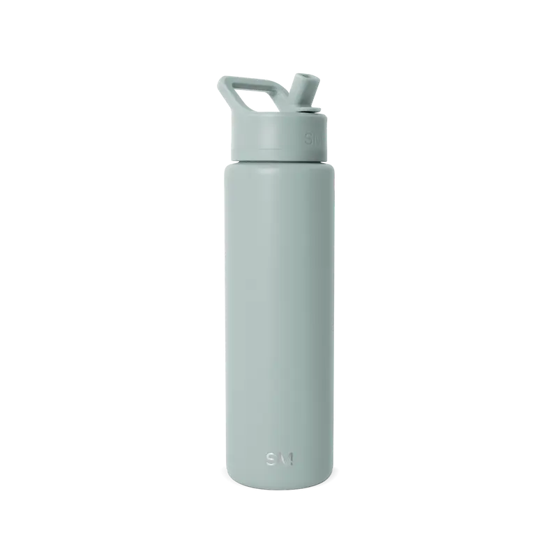 Simple Modern Summit Water Bottle with Straw Lid 30oz - Cupholder Friendly, Leak-Proof, Vacuum Insulated, Reusable, BPA-Free