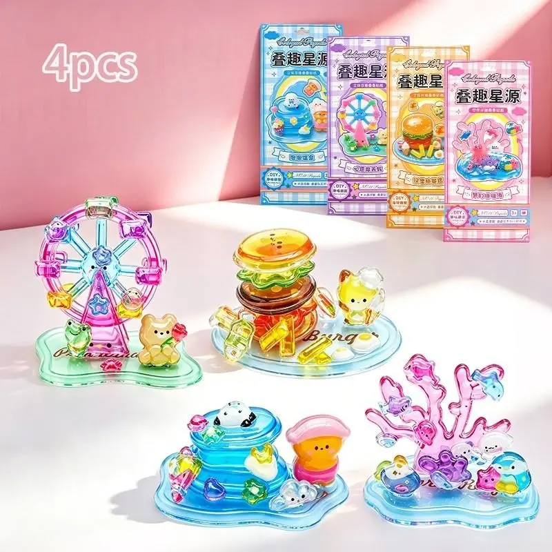 3D Crystal Relief Stackable Stickers, Cartoon Animal Embossed Stickers, Kids DIY Handmade Mini Decor Accessories, Fun Craft Supplies, Funny Stickers, Textured Stickers, Scrapbooking Stickers, Scrapbook Accessory, Sticker Collage Pack, Diy Crafts Stickers