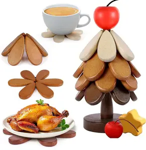 tree trivet wooden trivet , Tree Shape Trivet With Stand, Heat-Resistant Kitchen Decor for Pots, Bowls, Coffee & Teapots