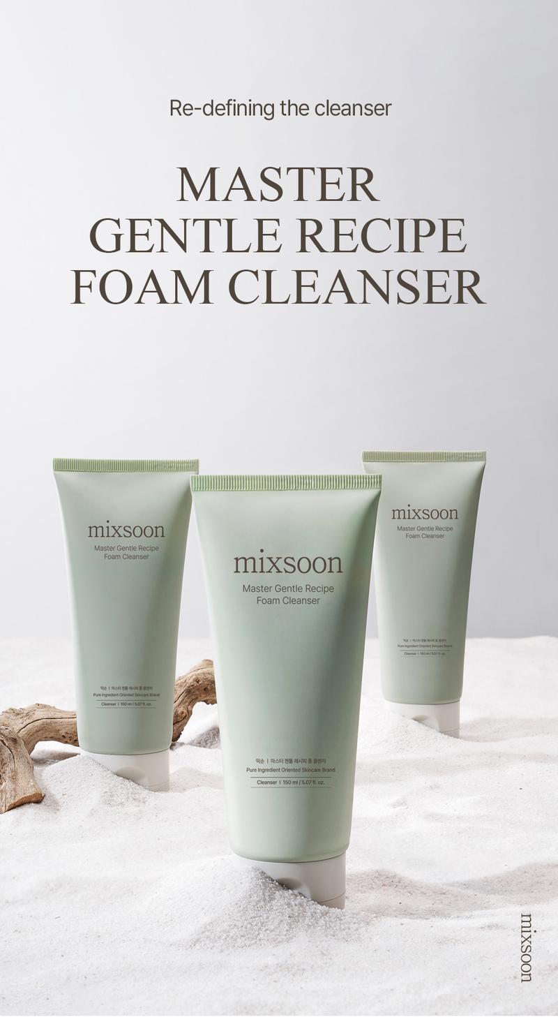 [mixsoon Official Shop] Master Gentle Recipe Foam Cleanser 5.07 fl.oz / 150ml - Korean Skincare for Glass Skin