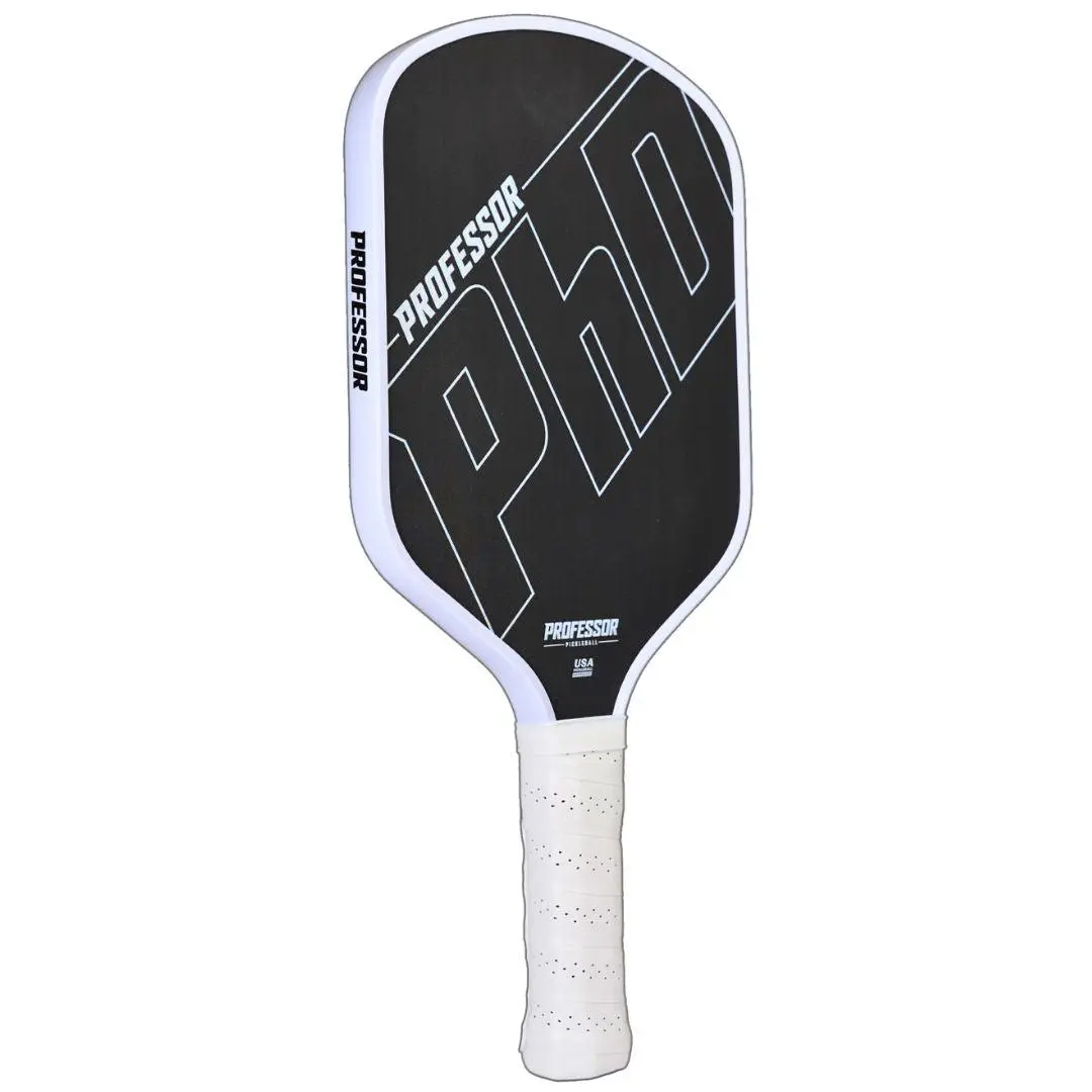 Unisex Raw Carbon Fiber Pickleball Paddle - 16mm Elongated High Performance Model, Perfectly Balanced Grip, Longer Handle, More Spin, Accurate Control, Tournament Play, Unbeatable Price
