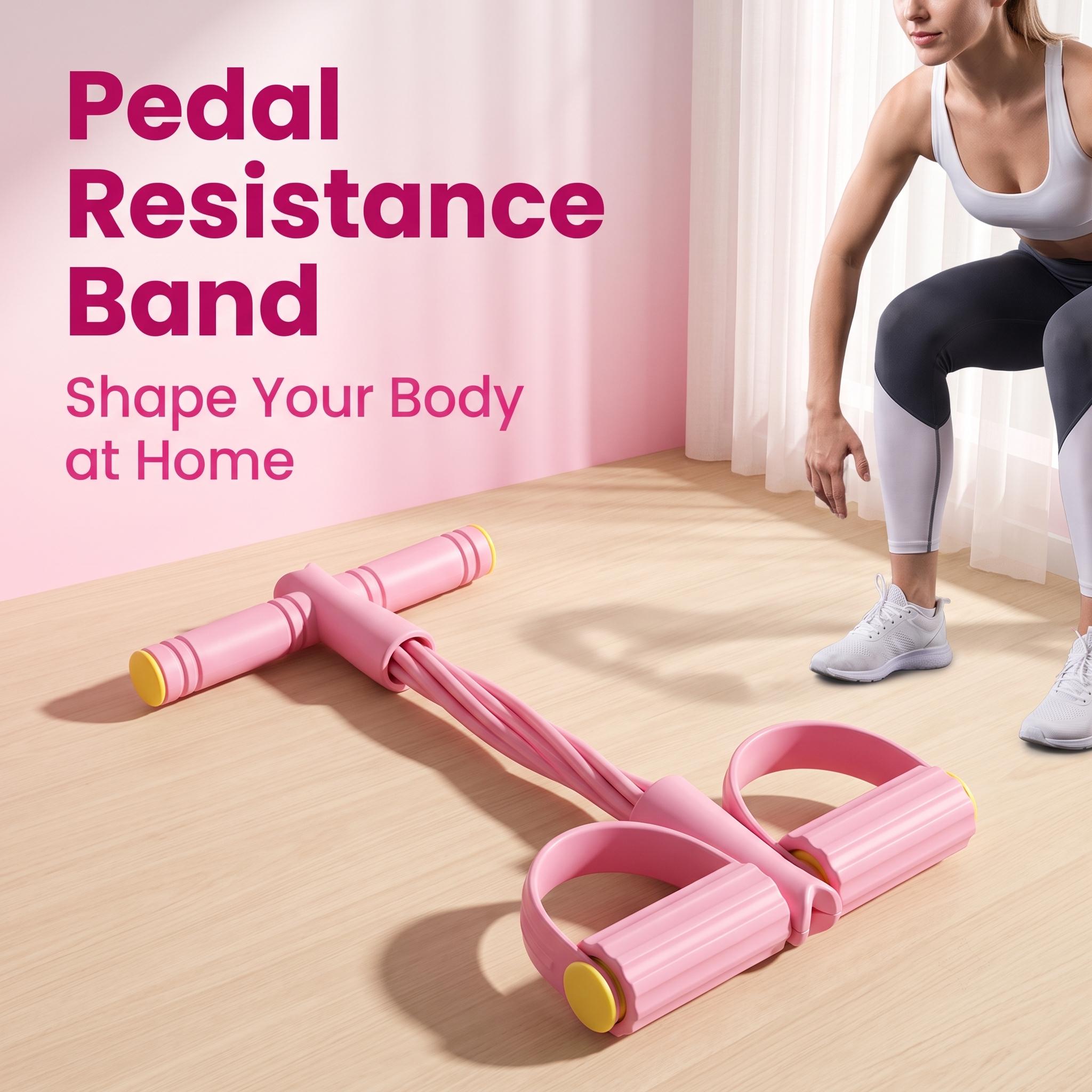 Portable TPE Tube Pedal Resistance Band - Compact Home Gym Equipment, Multi-Functional for Arm/Leg Training