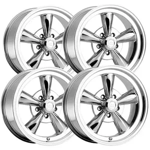 (Set of 4) Staggered Vision 141 Legend 5 17x8,17x9 5x4.5" Chrome Wheels Rims