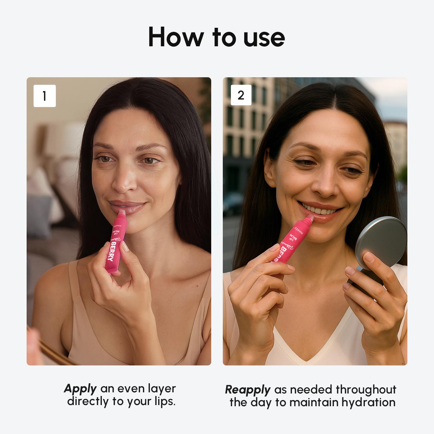 Lip Balm MARÉE 0.5 FL Moisturizing Butter Balm with Peptides Collagen & Shea Butter for Soft Plump Lips 15 ML Lip Balm MARÉE 0.5 FL Moisturizing Butter Balm with Peptides Collagen & Shea Butter for Soft Plump Lips 15 ML