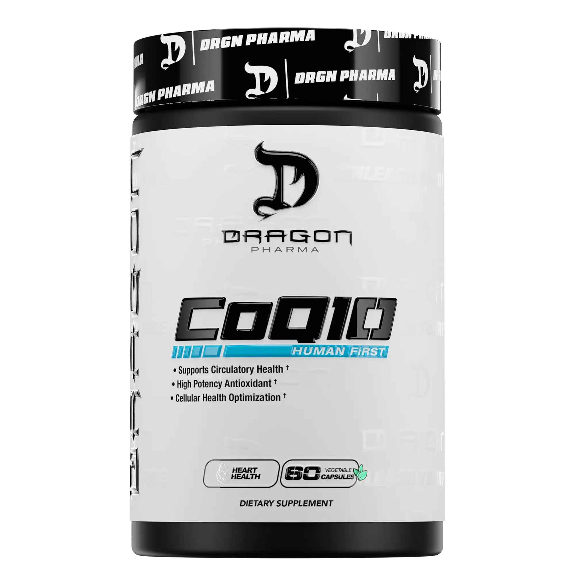 Dragon Pharma CoQ10 100mg - Supports Healthy Blood Pressure & Energy Production - 60 Capsules - Natural Antioxidant Supplement