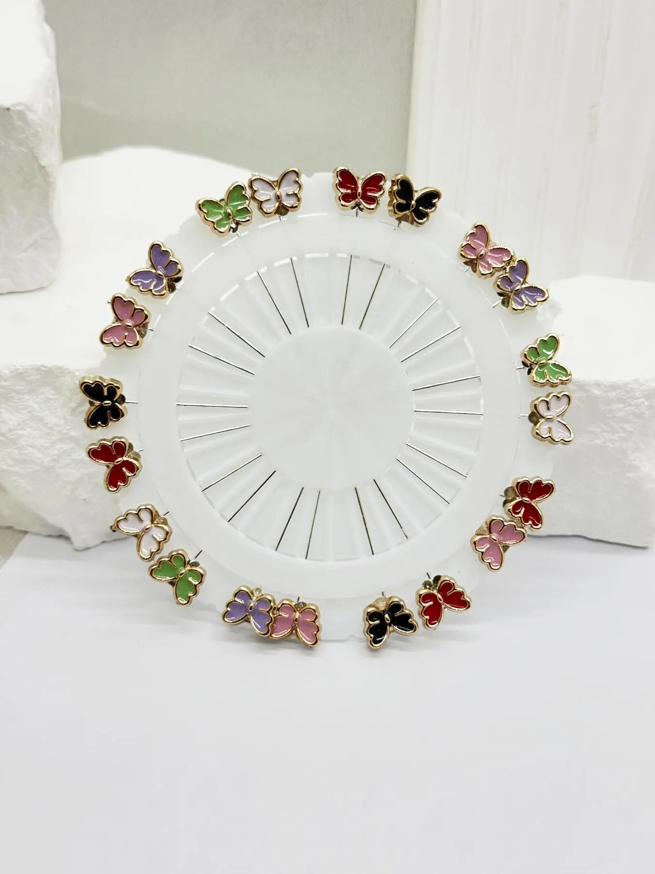 Women's Fashionable Hijab Pin Set For Muslim Arab Women, Mixed Color Scarf Clips, Stylish Clothing Accessories, Perfect for Daily Wear & Special Occasions