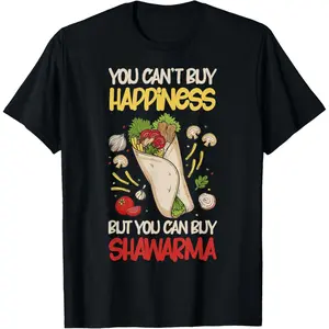 Shop Shawarma Eastern Cuisine T-Shirt Featuring the Iconic Dish