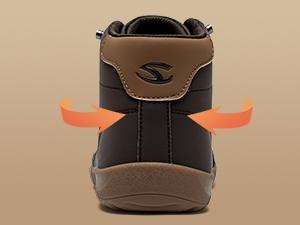 HOBIBEAR Women's & Men's High-Top Barefoot Wide Walking Sneakers Mesh Lined Comfortable Casual Bootie Zero Drop Sole Breathable Durable Microfiber Leather Shoes