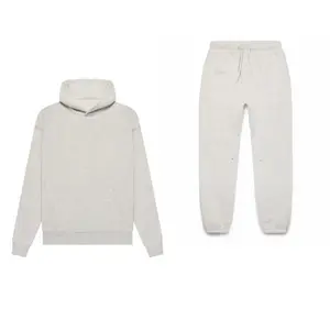 2022 Style Hoodies Set - Light Gray Hoodie and Pants for Men Women Unisex