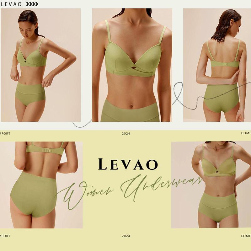 LEVAO High Waisted Seamless Underwear for Women Fashion No Show Full Coverage Briefs Breathable Panties 6 Pack S-XXL Gifts LEVAO High Waisted Seamless Underwear for Women Fashion No Show Full Coverage Briefs Breathable Panties 6 Pack S-XXL Gifts