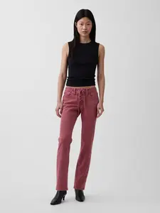 Gap Women's Low Rise Lace-Up '90s Slim Straight Jeans