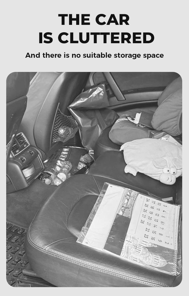 Car Seat Back Storage Box - Simple & Functional Organizer for Car Interiors with Tissue Holder & Trash Can - Enhance Utility Without Clutter #FallFreshness