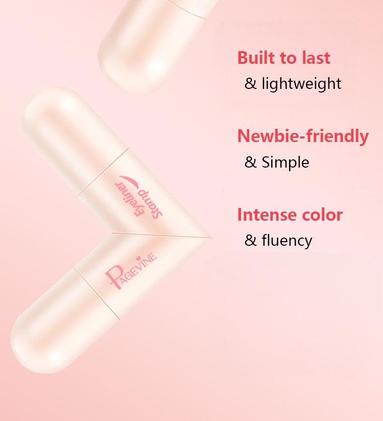 Rotating Eyeliner Stamp & Pen – Dual-Ended Quick-Dry, Long-Lasting Waterproof Liquid Liner for Effortless Winged Eye Looks.