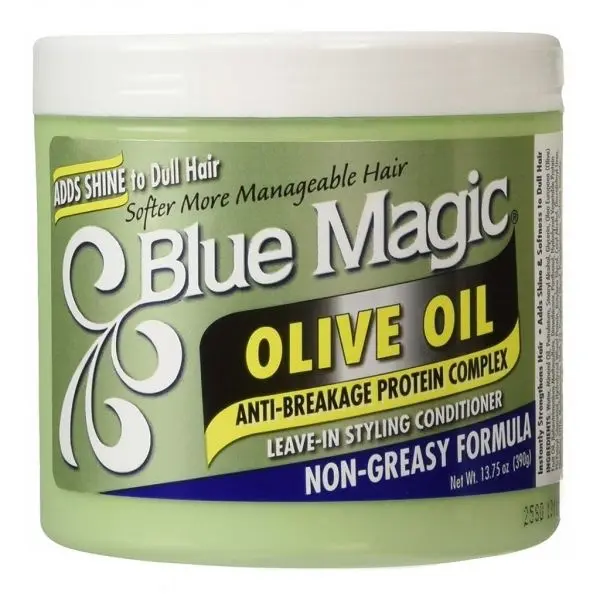Blue Magic Olive Oil Leave-In Styling Conditioner 13.75 oz Blue Magic Olive Oil Leave-In Styling Conditioner 13.75 oz