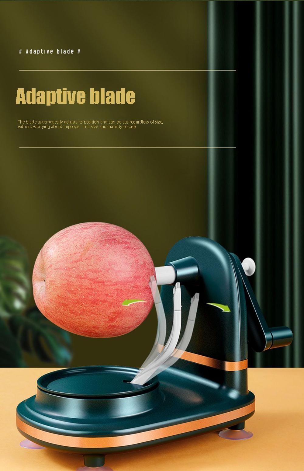 Hand Cranked Apple Peeler Machine, Manual Fruit Peeler Slicer and Rotating Kitchen Peeling Machine for Apples, Potatoes and Pears, Easy Use Kitchen Gadget for Peeling, Coring and Slicing Fruit for Baking, Snacks, Pies and Daily Food Prep