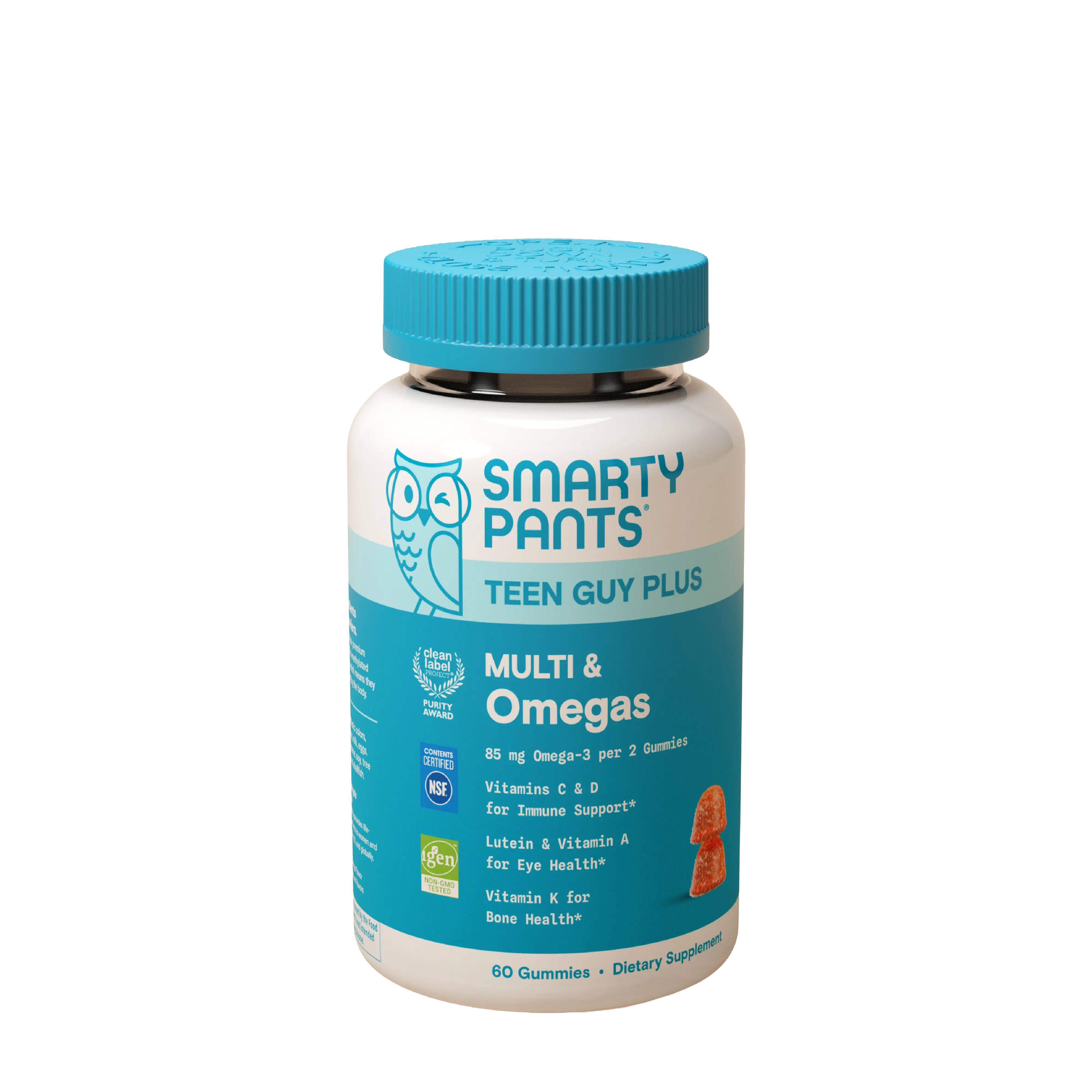 SmartyPants Teen Guy Plus Multi & Omegas Multivitamin with 23 Daily Nutrients Including Vitamins C D3 B12 A & Folate for Healthy Growth and Development - Healthcare