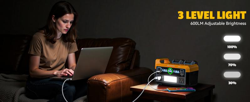 550W Power Inverter Compatible with Dewalt 20V Battery,【Battery NOT Included】, Power Station DC 18V to AC 110V Pure Sine Wave, Battery Power Adapter 2 USB-A & 1 Type-C & 2 AC Outlet, Generator Phone Charger LED Light Camping Emergency 550W Power Inverter Compatible with Dewalt 20V Battery,【Battery NOT Included】, Power Station DC 18V to AC 110V Pure Sine Wave, Battery Power Adapter 2 USB-A & 1 Type-C & 2 AC Outlet, Generator Phone Charger LED Light Camping Emergency