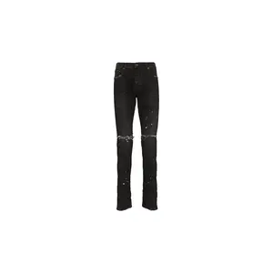Low Rise With Slim Leg Jean "BLACK OVERSPRAY" P001 BOS