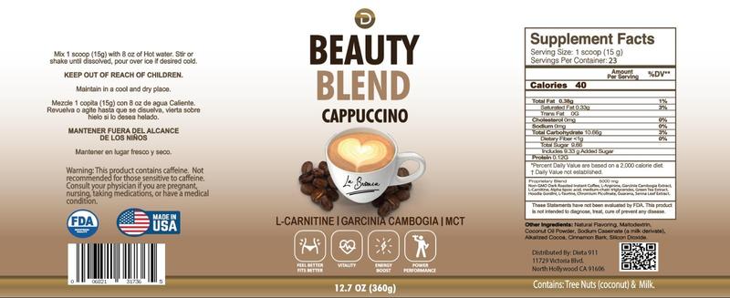 Beauty Blend  Cappuccino (500g) freezed dried coffee