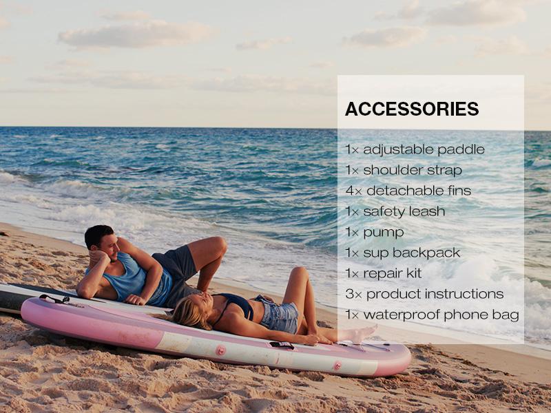 Niphean 10' Inflatable Stand Up Paddleboard for Gliding Yoga with 33" Balance Wing & Complete Accessories Set for Adults & Youth, 3-Year Warranty