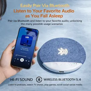 2026 New Upgraded Ultra-Thin Bluetooth Pillow Speaker – Features white noise for sleep aid with soft, immersive sound. Play bedtime music and audiobooks without headphones, fully compatible with Android and iOS systems tiktokshopspringglowup