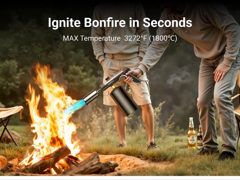 【One-Touch Max Fire】Culinary Propane Cooking Blow Torch Gun with a Safety Lock, Charcoal Lighter, Flame Thrower, Kitchen Food Torch Head for Grill, Sous Vide, Outdoor BBQ (Tank Not Included), Black Friday Picks, Christmas Gift 【One-Touch Max Fire】Culinary Propane Cooking Blow Torch Gun with a Safety Lock, Charcoal Lighter, Flame Thrower, Kitchen Food Torch Head for Grill, Sous Vide, Outdoor BBQ (Tank Not Included), Black Friday Picks, Christmas Gift