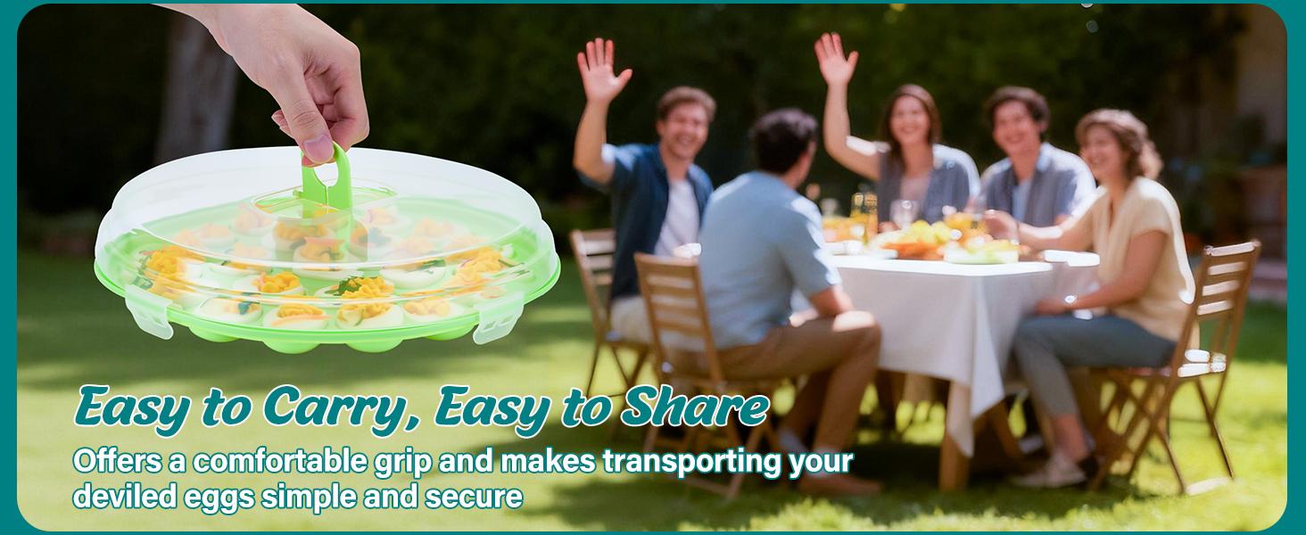 Deviled Egg Container with Lid, 3 Pack Stackable Deviled Egg Platter with Handle, 66-Slot Egg Carrier Tray for Fridge Storage, Easter, Christmas, Parties, Picnic, Dishwasher/Freezer Safe Deviled Egg Container with Lid, 3 Pack Stackable Deviled Egg Platter with Handle, 66-Slot Egg Carrier Tray for Fridge Storage, Easter, Christmas, Parties, Picnic, Dishwasher/Freezer Safe