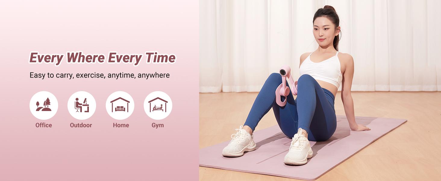 Merach Thigh Trainer Home Fitness Equipment for Inner Thigh, Legs, Arms, Arm Trimmers Optional Versions: Standard, Strap, Smart Counter Blue Summervibes Merach Thigh Trainer Home Fitness Equipment for Inner Thigh, Legs, Arms, Arm Trimmers Optional Versions: Standard, Strap, Smart Counter Blue Summervibes