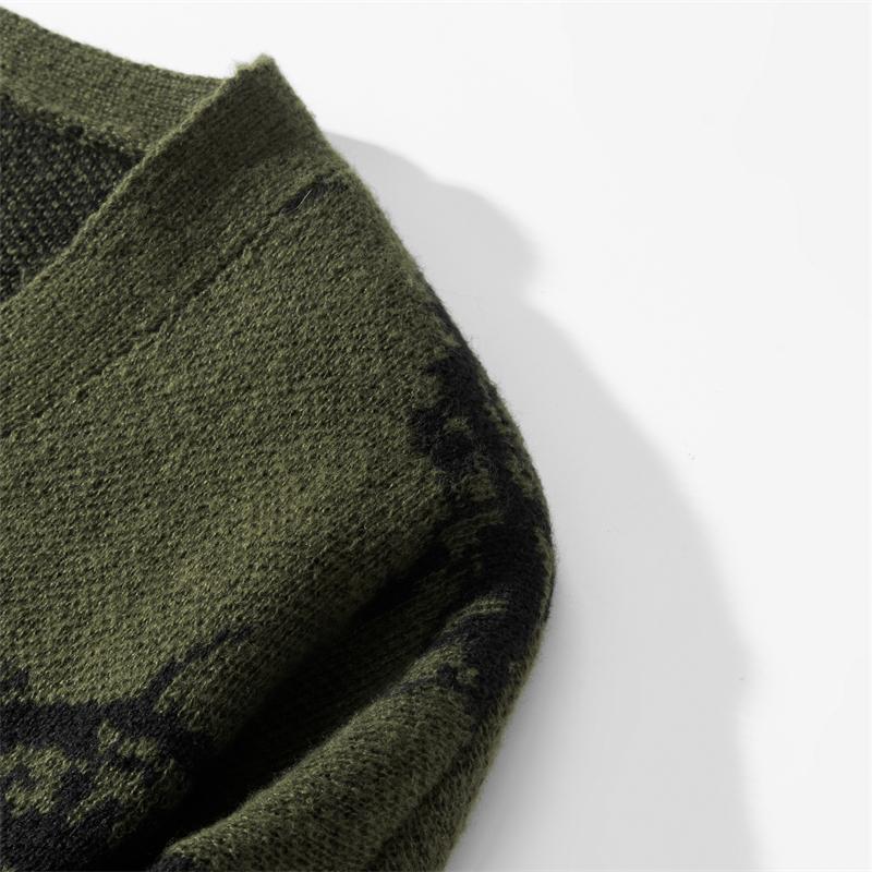 #SummerVibes Spring/Autumn Unisex Knitted Sweater for Men & Women - Loose V-Neck Sporty Polyester Coat - Medium Casual Cardigan Top Elegant