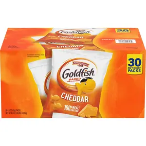 Goldfish Cheddar Crackers, 1.5 oz. Snack Packs, 30 Count Goldfish Cheddar Crackers, 1.5 oz. Snack Packs, 30 Count