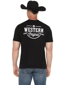Hooey Men's Western Og Short Sleeve Graphic T-Shirt - Ht1711bk