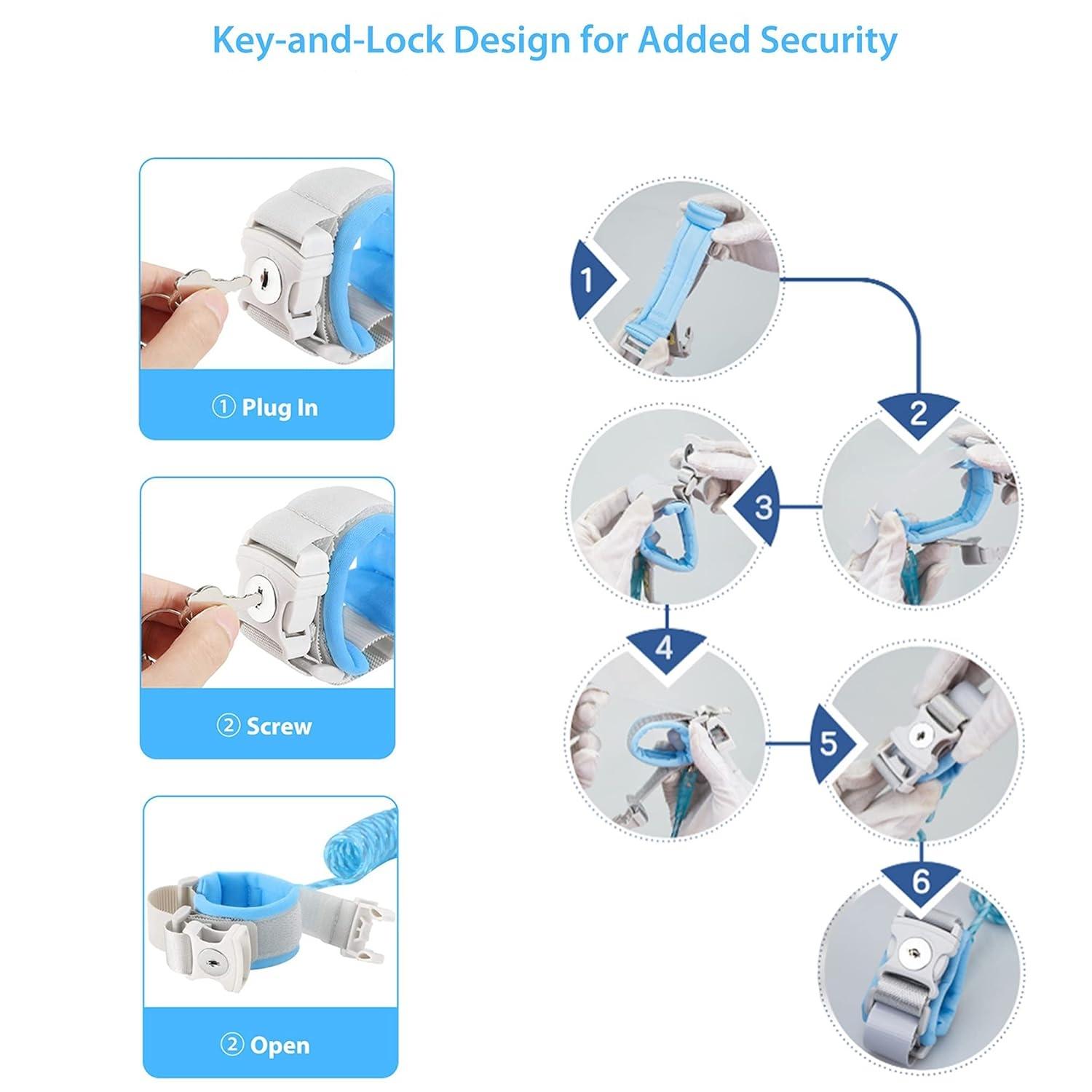 Anti-Lost Leash, Anti-Loss Wrist Strap, With Safety Belt and Key Chain, Rotating Headband Lock for Added Convenience and Safety, Outdoor Auxiliary Belt Anti-Lost Leash, Anti-Loss Wrist Strap, With Safety Belt and Key Chain, Rotating Headband Lock for Added Convenience and Safety, Outdoor Auxiliary Belt