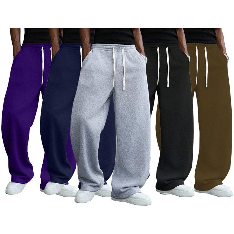 2PCS Unisex Classic Heavyweight Fleece Sweatpants For Men Women Suitable For Autumn And Winter