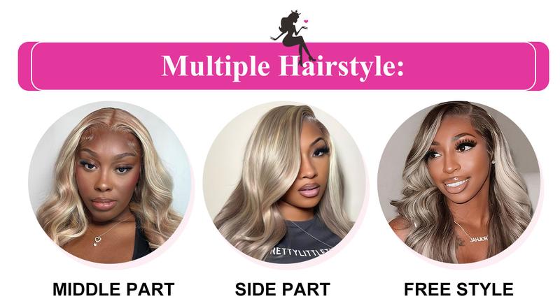 BGMgirl Hair Ash Blonde 4/613 Straight Highlight 6x4 Wear Go Wig Pre Cut Lace Closure 180% Glueless Colored Wig Summer Style TikTokShopBlackFriday