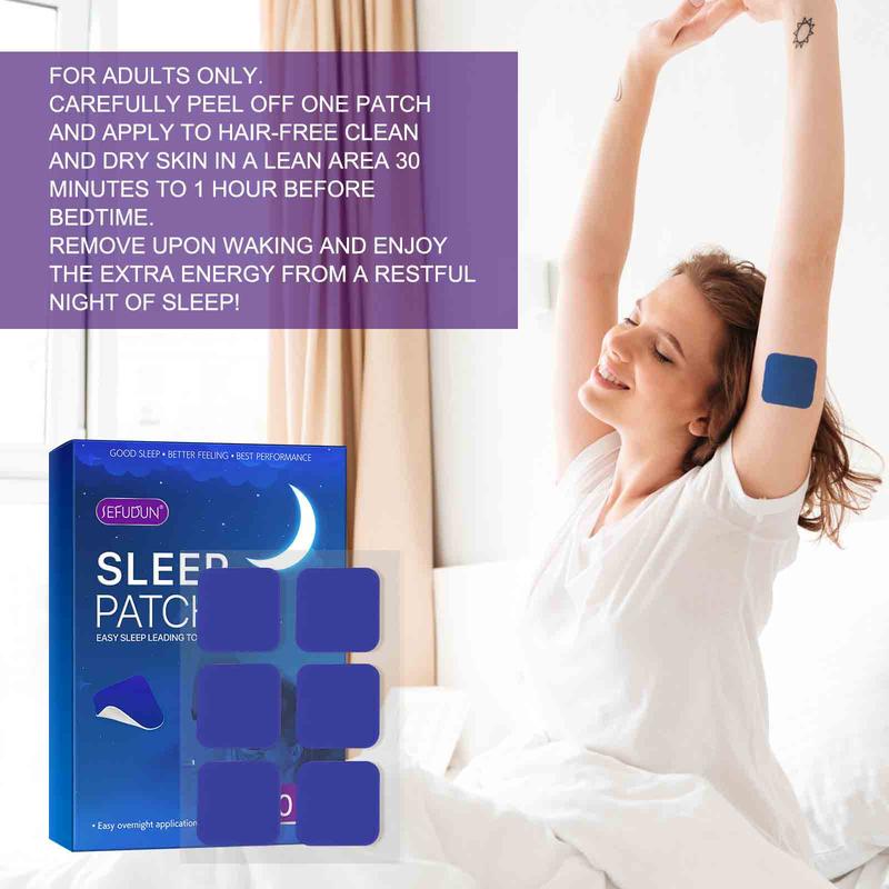 Sefudun Extra Strength Sleep Patches for Adults - 60 Easy-to-Apply Patches for Improved Sleep Quality & Better Rest - Fitness Healthcare Solution Edible Vitamin