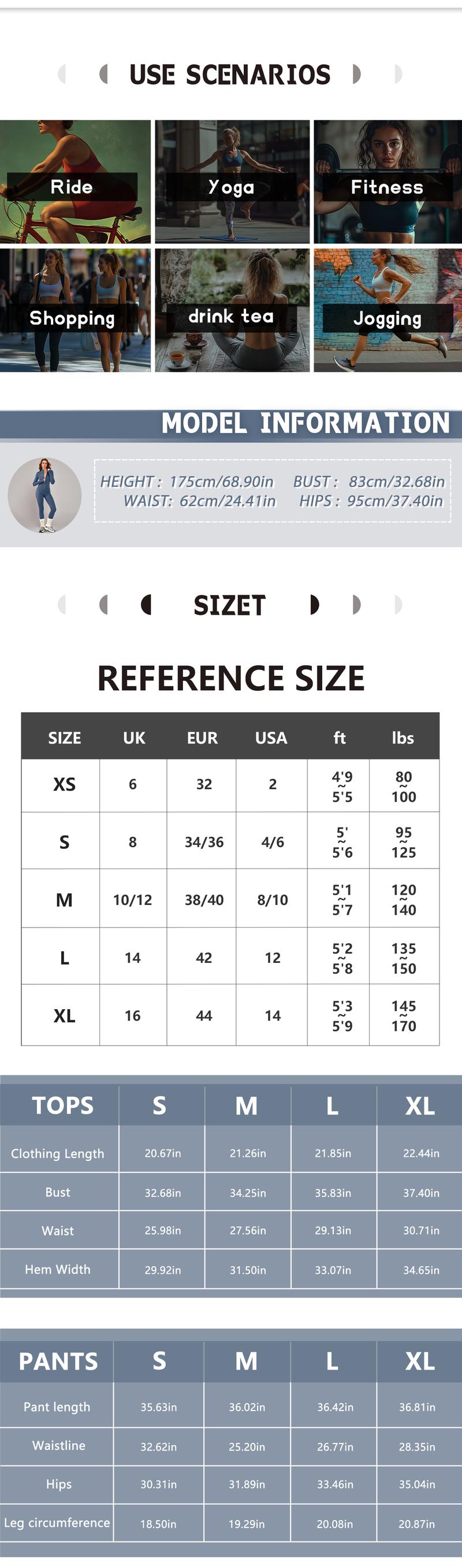 NcmRyu Women’s 2 Piece Workout Set Zip Up Jacket High Waist Leggings Yoga Gym Running Sportswear Slim Fit Activewear for Fitness Training Tracksuits