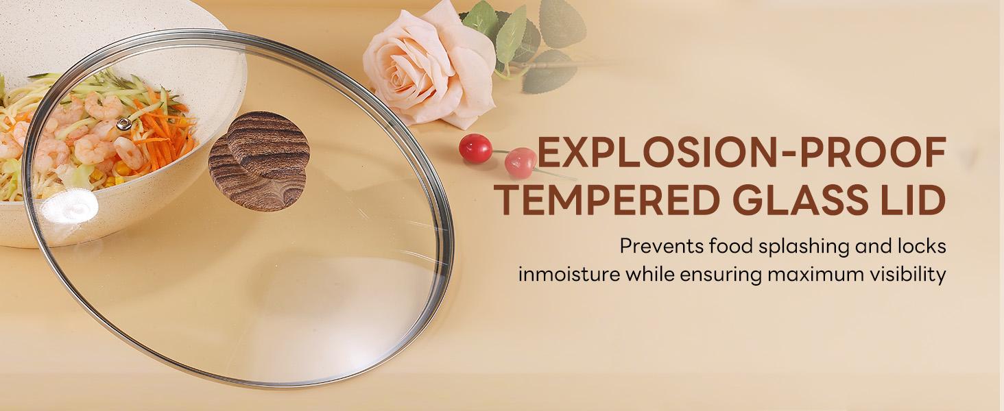 17 Pcs Nonstick Pots and Pans, Non-toxic Kitchen Cooking Set with Stay-Cool Handles