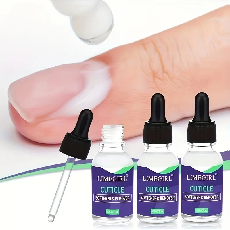 15ml Cuticle Softener & Remover Liquid with Precision Dropper Applicator, Nail Prep Moisturizer for Dry Cuticles, Home Manicure Preparation, Pink Repair, Anti-Fungal Disinfectant
