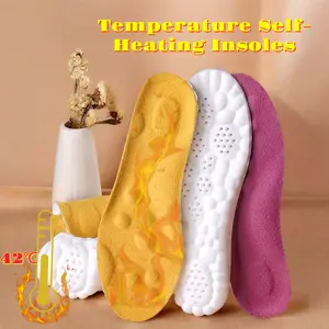 2 Pairs 4D Cloud Insoles Upgraded Nano Heated Thermostatic Warm Self-Heating Insoles Unisex