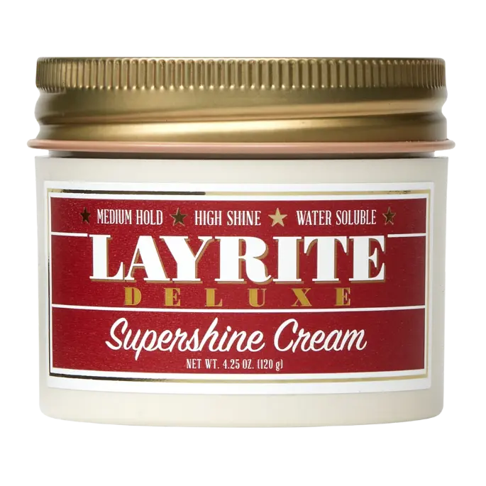 Layrite Deluxe Supershine Cream 4.25oz Polish Styling Gel