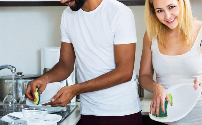 Limited time deal-Kitchen Cleaning Sponges,24 Pack Eco Non-Scratch for Dish, Scrub Sponges