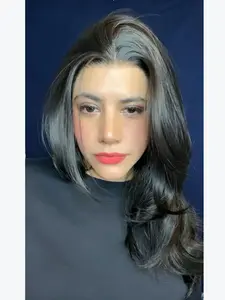 Lovestory Vicki Black Color Synthetic Lace Front Wig with Natural Looking Hairline and Soft Texture for Everyday Wear