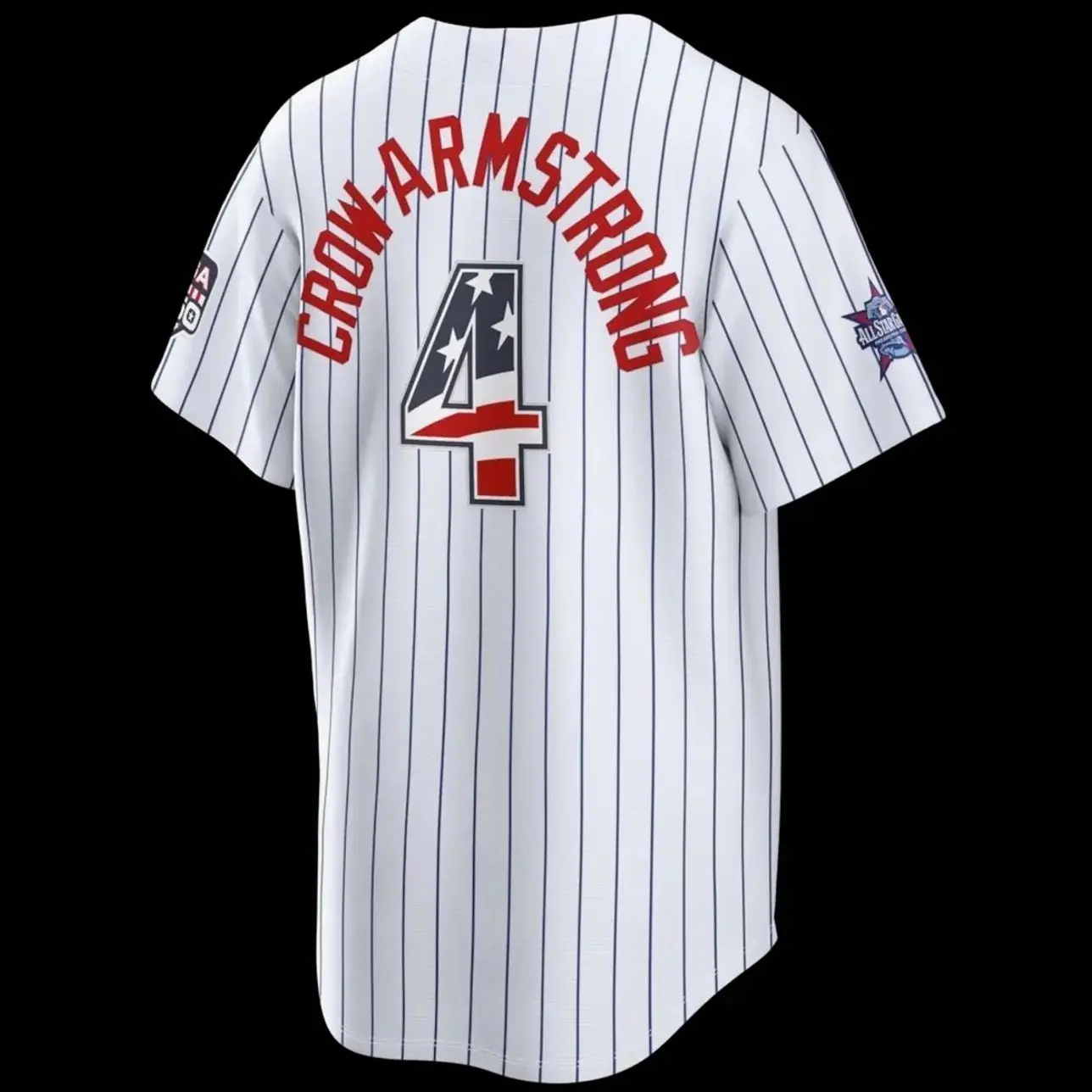 Unisex Baseball USA 250 Stadium Jersey Crow-Armstrong 4 2026 All-Star Edition Stars & Stripes Cream Stadium Jersey