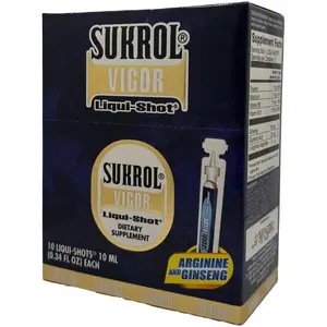 Sukrol VIGOR, LIQUI-SHOT, ARGININE and GINSENG, 10 Fl Oz (Pack of 1)