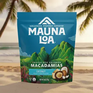 Mauna Loa Chocolate Covered Macadamias, Coconut Milk Chocolate, 20 oz
