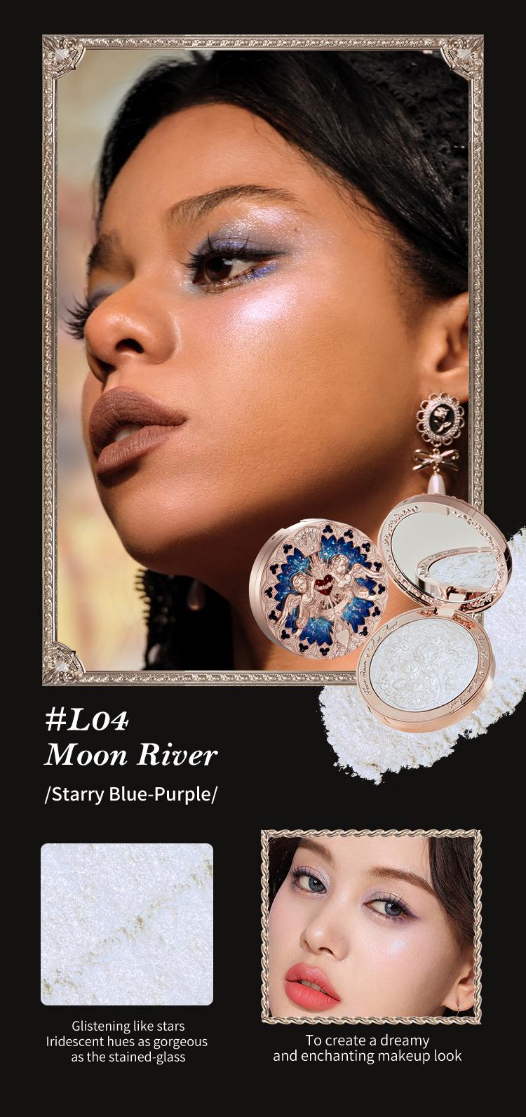 Flower Knows Little Angel Collection Embossed Highlighter, shimmer, makeup, cosmetic, silky, longlasting, dealsforyoudays