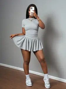 Fresh Casual Sports Style Two-Piece Set