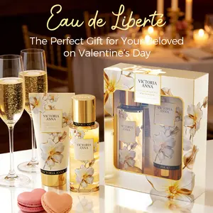 Valentine's Day 2-Piece Set,Women's Eau De Parfuma Spray And Body Lotion Gift Box,Long Lasting Fragrance, 4 Different Scents, Perfect For Holiday Gifts, Dating,Daily Life, Parties,75ml Body Mist,Perfume,85ml Body Lotion